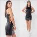 Urban Outfitters Dresses | Lioness Faux Leather Lace-Up Mini Dress | Color: Black | Size: M