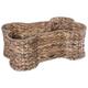 Bone Dry Pet Storage Collection Bone Shape Hyacinth Toy Basket, Natural, Large
