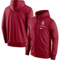 Men's Nike Cardinal Stanford Logo Stack Performance Full-Zip Hoodie