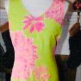 Lilly Pulitzer Dresses | Lilly Pulitzer Silk Dress Size 8 Bon Bon | Color: Green | Size: 8