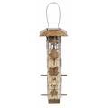 Arlmont & Co. Bollinger Squirrel-Be-Gone Wild Bird Metal Tube Bird Feeder Metal | 18.75 H x 6.5 W x 12.75 D in | Wayfair