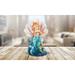 Trinx Tailed Youth Sitting in Ocean Shell Mergirl Decoration Figurine Resin in Blue/Brown | 7 H x 4 W x 3.5 D in | Wayfair