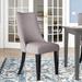 Lark Manor™ Fyfe Linen Side Chair Wood/Upholstered/Fabric in Gray | 38 H x 21 W x 26 D in | Wayfair B6B52CCDC2B945779703E7B1D0AB5167
