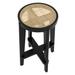 Eichholtz Dareau Counter & Bar Stool Wood/Wicker/Rattan in Black | 26 H x 17 W x 17 D in | Wayfair 114382