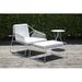 OASIQ Sandur Patio Chair w/ Cushions, Stainless Steel in Gray | 28.56 H x 32 W x 30 D in | Wayfair 3001025303081-LS