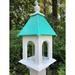 Arlmont & Co. Krebs Tube Bird Feeder Plastic in Blue | 22 H x 13.25 W x 13.25 D in | Wayfair C0FC78B7D7534238BC8C35D52501986F