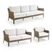 Seton Seating Replacement Cushions - Right-facing Loveseat, Custom Sunbrella Rain, Rain Brick Right-facing Loveseat, Standard - Frontgate