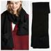 Kate Spade Accessories | Kate Spade Bow Pocket Wool Wrap Muffler Scarf | Color: Black | Size: Os