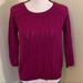 American Eagle Outfitters Sweaters | American Eagle Sweater Plum Purple Cable Knit Xs | Color: Purple | Size: Xs