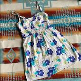 American Eagle Outfitters Dresses | American Eagle Outfitters Flower Summer Dress | Color: Blue/White | Size: S
