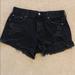American Eagle Outfitters Shorts | Black American Eagle Ripped Jean Shorts | Color: Black | Size: 4