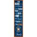 Houston Astros 6'' x 24'' Personalized Family Banner Sign