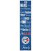 Toronto Blue Jays 6'' x 24'' Personalized Family Banner Sign