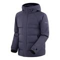 Orolay Men's Short Warm Down Jacket with Hood Navy S