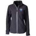 Women's Cutter & Buck Charcoal Columbia University Vapor Full-Zip Jacket