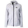 Women's Cutter & Buck White Georgia Tech Yellow Jackets Vapor Full-Zip Jacket