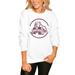 Women's White Mississippi State Bulldogs End Zone Pullover Sweatshirt