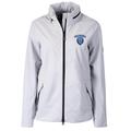 Women's Cutter & Buck White Columbia University Vapor Full-Zip Jacket