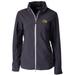 Women's Cutter & Buck Charcoal Georgia Tech Yellow Jackets Vapor Full-Zip Jacket