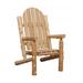 Millwood Pines Franzen 27" Natural Solid Wood Indoor Outdoor Arm Chair Wood in Brown | 48 H x 27 W x 36 D in | Wayfair