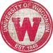 Wisconsin Badgers 24'' Round Heritage Logo Sign