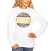 Women's White Wyoming Cowboys Scoop & Score Long Sleeve T-Shirt