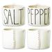 Magenta Salt & Pepper Shaker Set Stoneware in Black/White | 3 H x 3 W in | Wayfair 3060