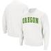 Men's Colosseum White Oregon Ducks Arch & Logo Sweatshirt