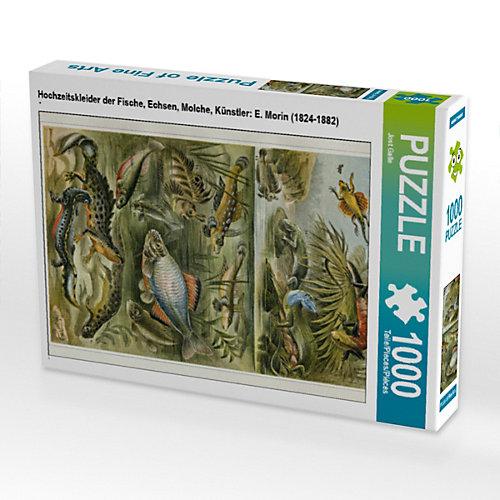 Puzzle Hochzeitskleider der Fische, Echsen, Molche, Künstler: E. Morin (1824-1882) Foto-Puzzle Bild von Jost Galle Puzzle