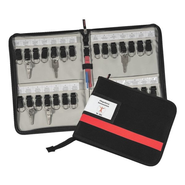 EICHNER Schlüsselmappe für 14 Schlüssel schwarz, 22x4 cm Image