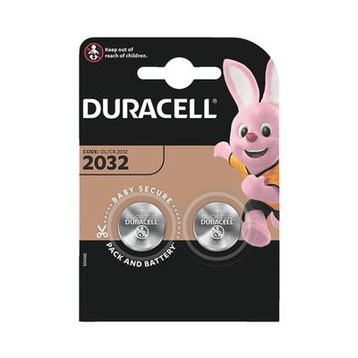 2er-Pack Knopfzellen CR2032, Duracell, 0.2 cm