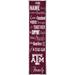 Texas A&M Aggies 6'' x 24'' Personalized Family Banner Sign