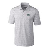 Men's Cutter & Buck Gray New York Jets Space Dye Advantage Polo