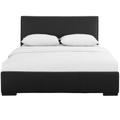 Hindes Upholstered Platform Bed, Black, Queen - Camden Isle Furniture 86340