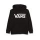 Vans Boy's Classic PO II Hooded Sweatshirt, Black-White, M