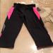Victoria's Secret Pants & Jumpsuits | Cropped Victoria’s Secret Workout Pants | Color: Black/Pink | Size: M