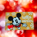 Disney Accents | Disney " Hello Winter" Doormat | Color: Brown/Red | Size: 18 X28 Inches