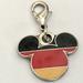 Disney Jewelry | Disney Germany Flag Mickey Mouse Ears Charm Epcot | Color: Red/Yellow | Size: Os