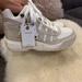 Zara Shoes | Bnwt White Leather Zara High Top Sneakers | Color: White | Size: Zara Sz. 38 = 7 1/2