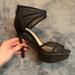 Jessica Simpson Shoes | Jessica Simpson Stiletto Black Heels Open Toe | Color: Black | Size: 5.5