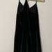 Madewell Dresses | Madewell Velvet Black Dress | Color: Black | Size: 2
