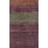 Green 96 x 0.35 in Indoor Area Rug - World Menagerie O'Carroll Purple/Area Rug Polyester/Wool | 96 W x 0.35 D in | Wayfair