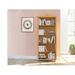 The Twillery Co.® Sturm 71.26" H x 30.31" W Solid Wood Standard Bookcase Wood in Orange/White | 71.26 H x 30.31 W x 11.81 D in | Wayfair