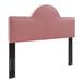Hashtag Home Dawn Performance Velvet Headboard Upholstered/Velvet in Pink | 53.5 H x 78.5 W x 2.5 D in | Wayfair F4F25F2060EC4D7B95C298D1DFD9D64B