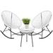 George Oliver Harijs 3-Piece Seating Group Plastic in White | Outdoor Furniture | Wayfair 6939370B5CFA40028CAF6B964D6B4FA7