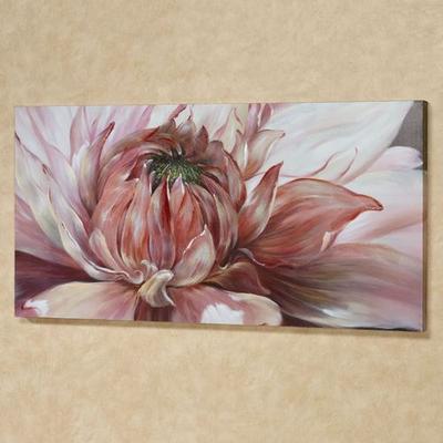 Brilliant Bloom Canvas Wall Art Pink , Pink