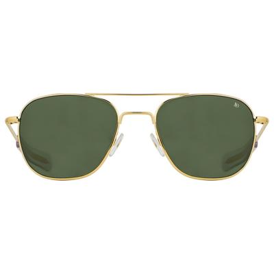 AO Original Pilot Sunglasses Gold Frame 57 mm Calobar Green AOLite Nylon Lenses Bayonet Temple738921549642