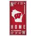 Wisconsin Badgers 6'' x 12'' Team Coordinate Sign