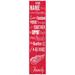 Detroit Red Wings 6'' x 24'' Personalized Family Banner Sign
