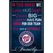 Washington Nationals 17'' x 26'' In This House Sign